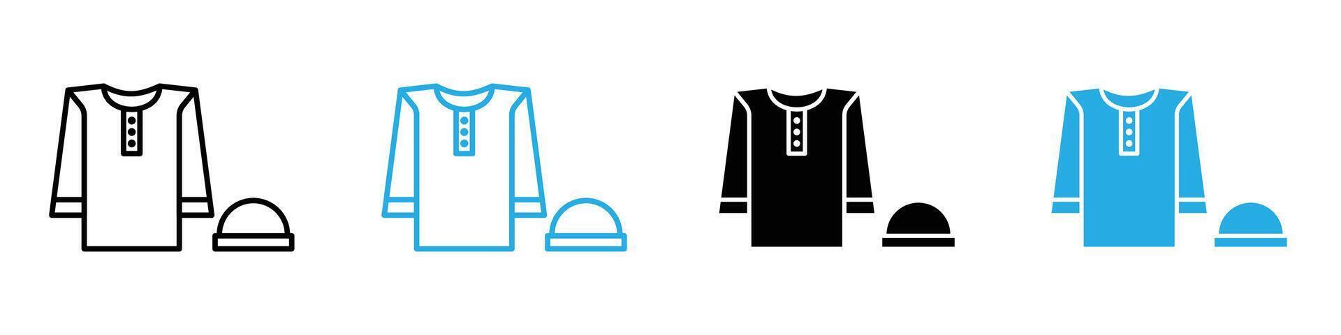 Ramadan clothes icon vector