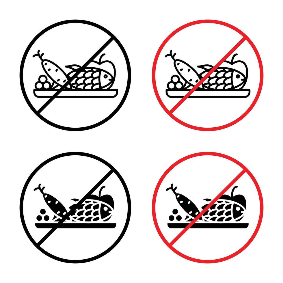 Picnics Are Prohibited Sign for Public Park Regulations and Cleanliness vector