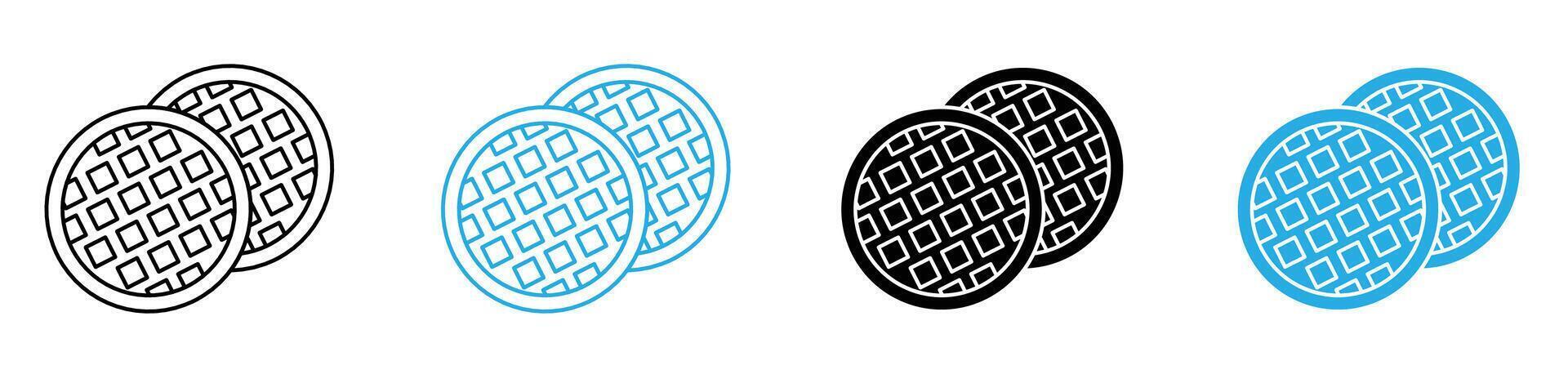 Stroopwafel Cookies Icon Perfect for Dutch Food and Dessert Designs vector