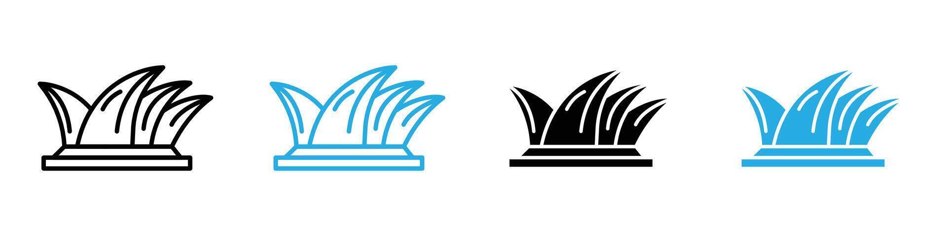 Sydney Opera House Graphic Highlighting Iconic Architecture and Landmarks vector