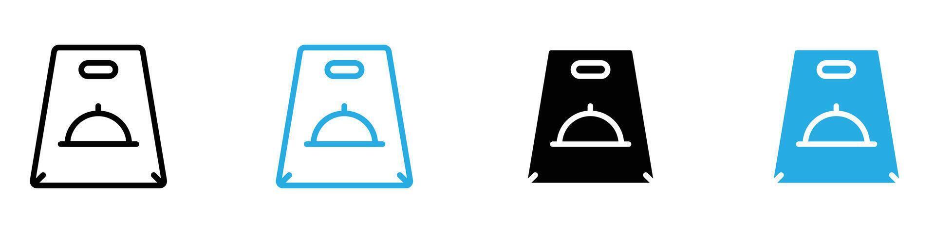 Take away food icon set collection for web vector
