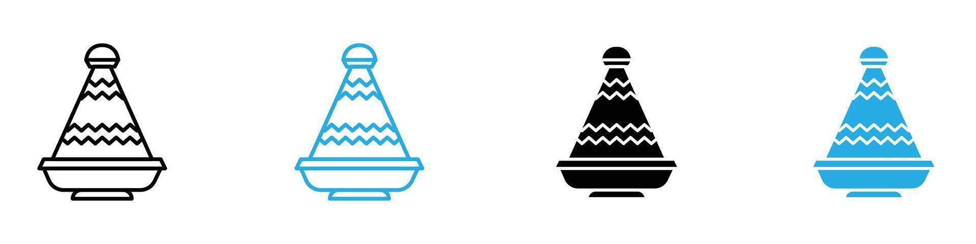 Tajine icon representing traditional Moroccan dishware vector