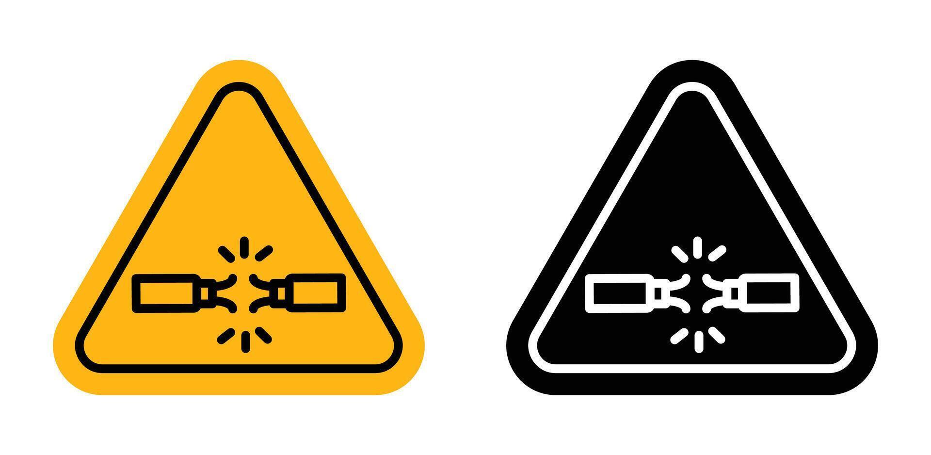 Short Circuit Icon for Electrical Safety, Hazard Warnings, and Technical Issues vector