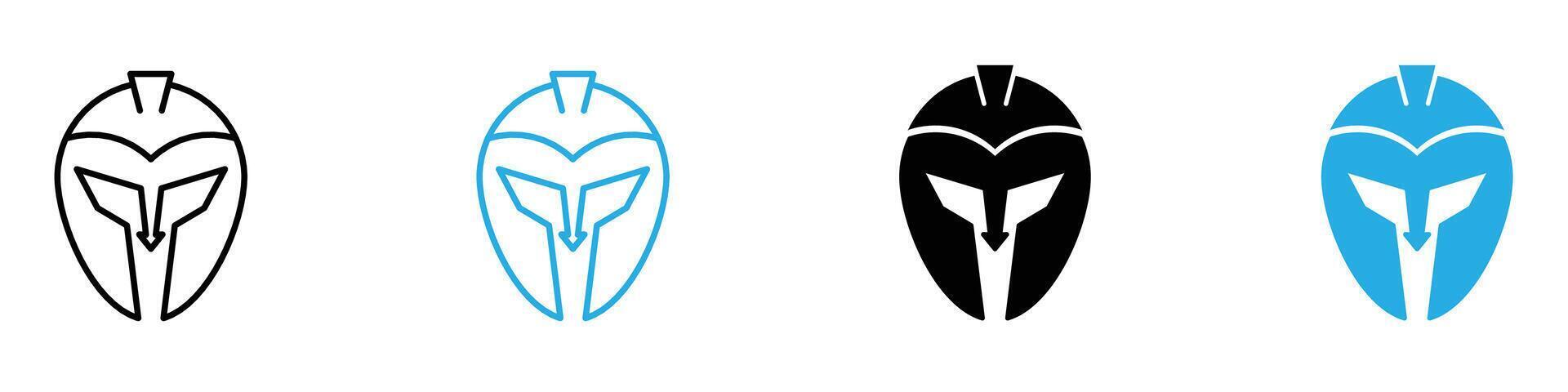 Warrior Mask Icon Ideal for Cultural and Historical Illustrations vector