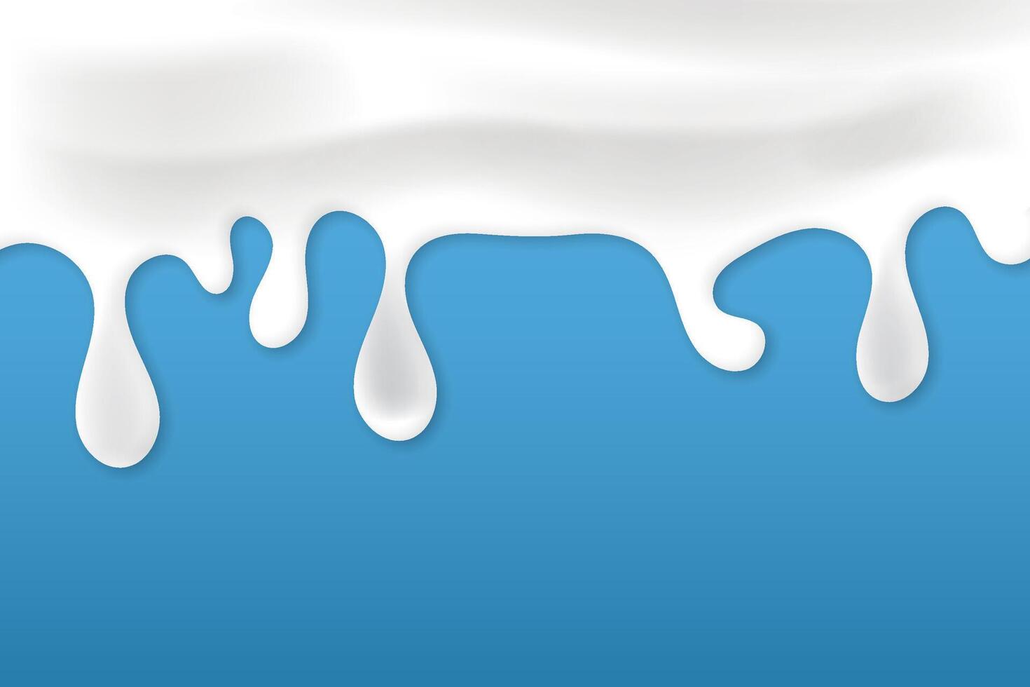 Waves of milk falling down, yogurt texture. vector