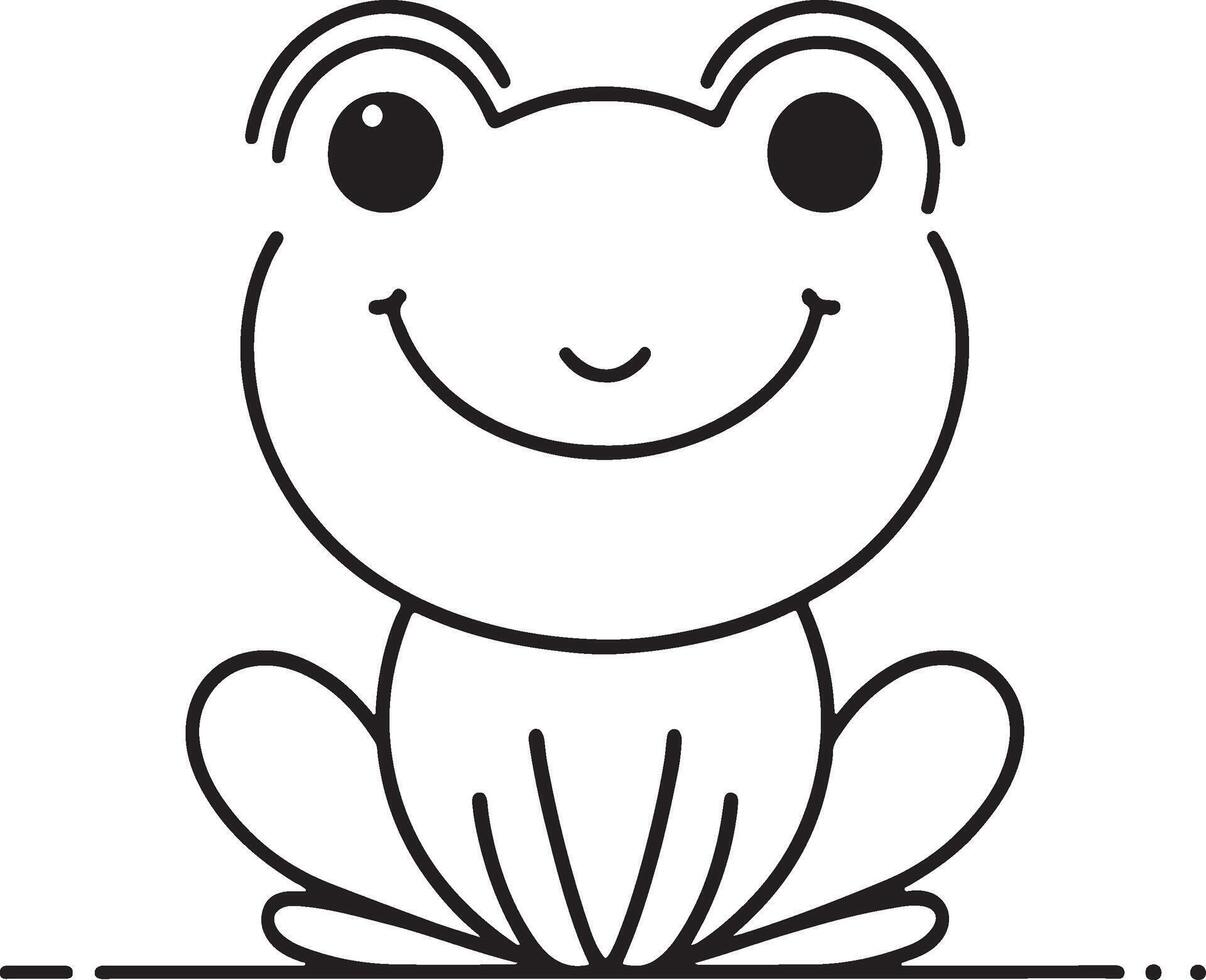 Cute Cartoon Animal Doodle playful and minimal vector