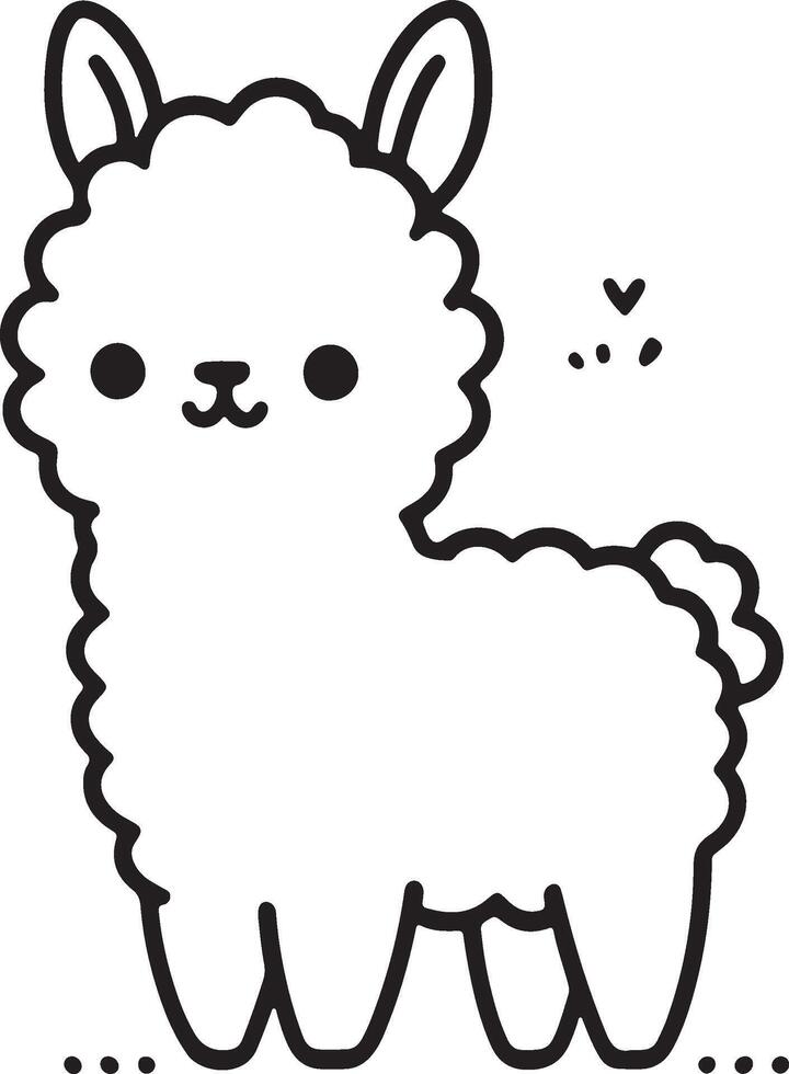 Cute Cartoon Animal Doodle playful and minimal vector