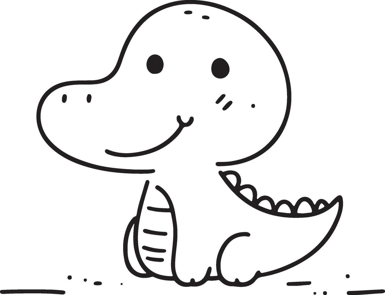 Cute Cartoon Animal Doodle playful and minimal vector