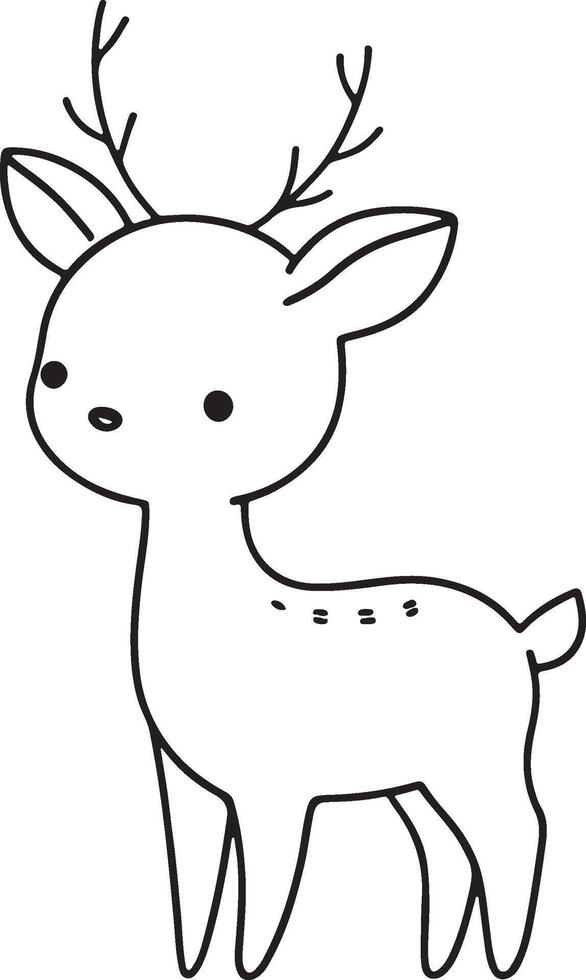 Cute Cartoon Animal Doodle playful and minimal vector