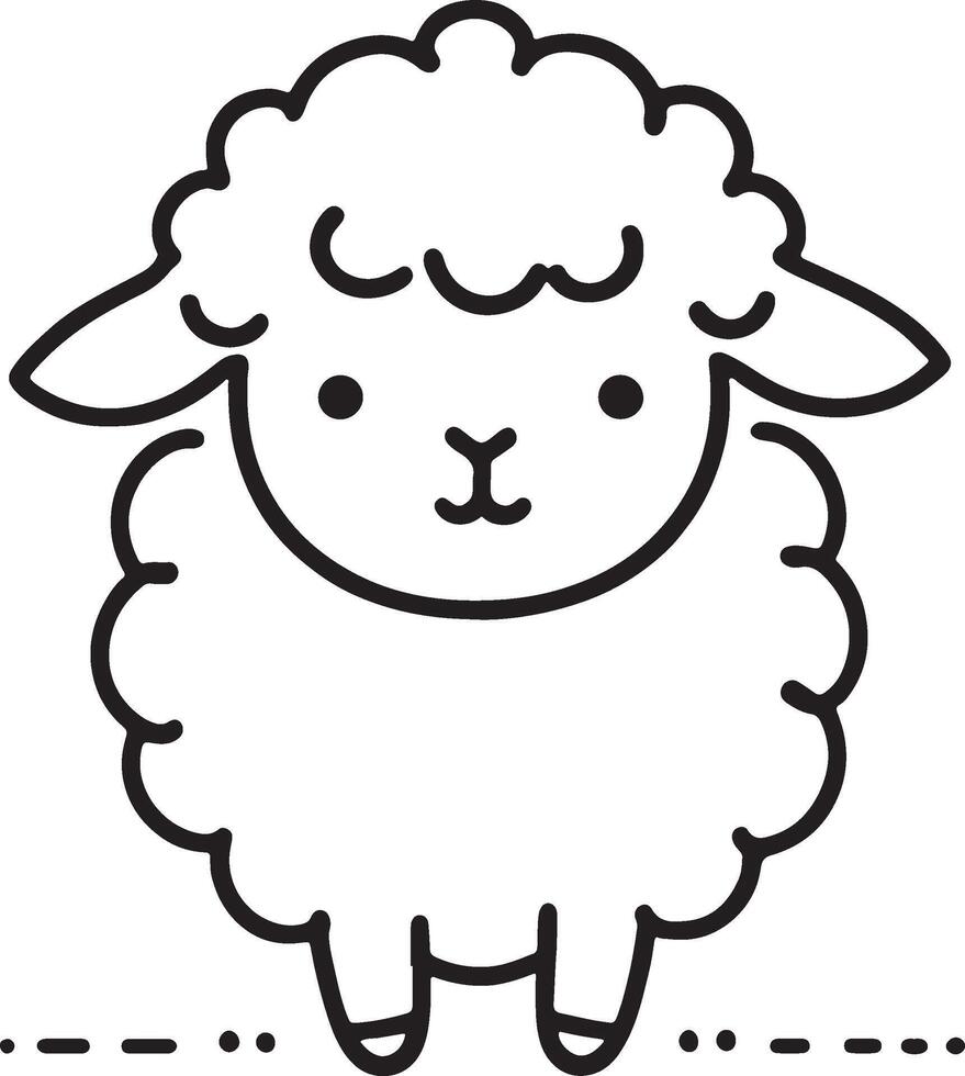 Cute Cartoon Animal Doodle playful and minimal vector