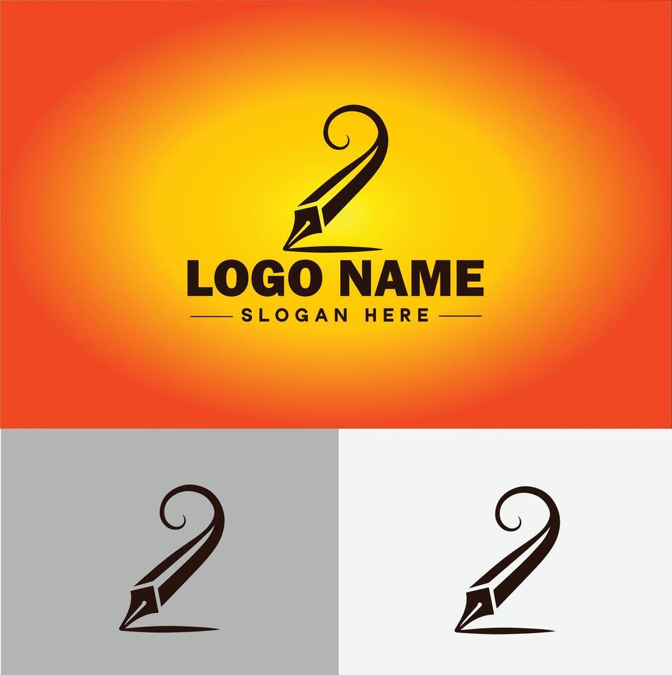 Pen write pencil logo icon for business brand app icon School Education University College Academic Campus pen logo template vector