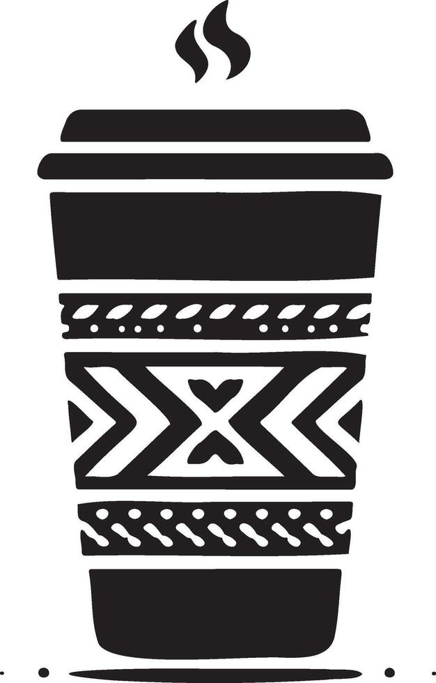 Coffee Cup and Beans Caffeine, Brew, Cup, Beans, Aroma, Hot, Drink, Roasted, Cafe vector