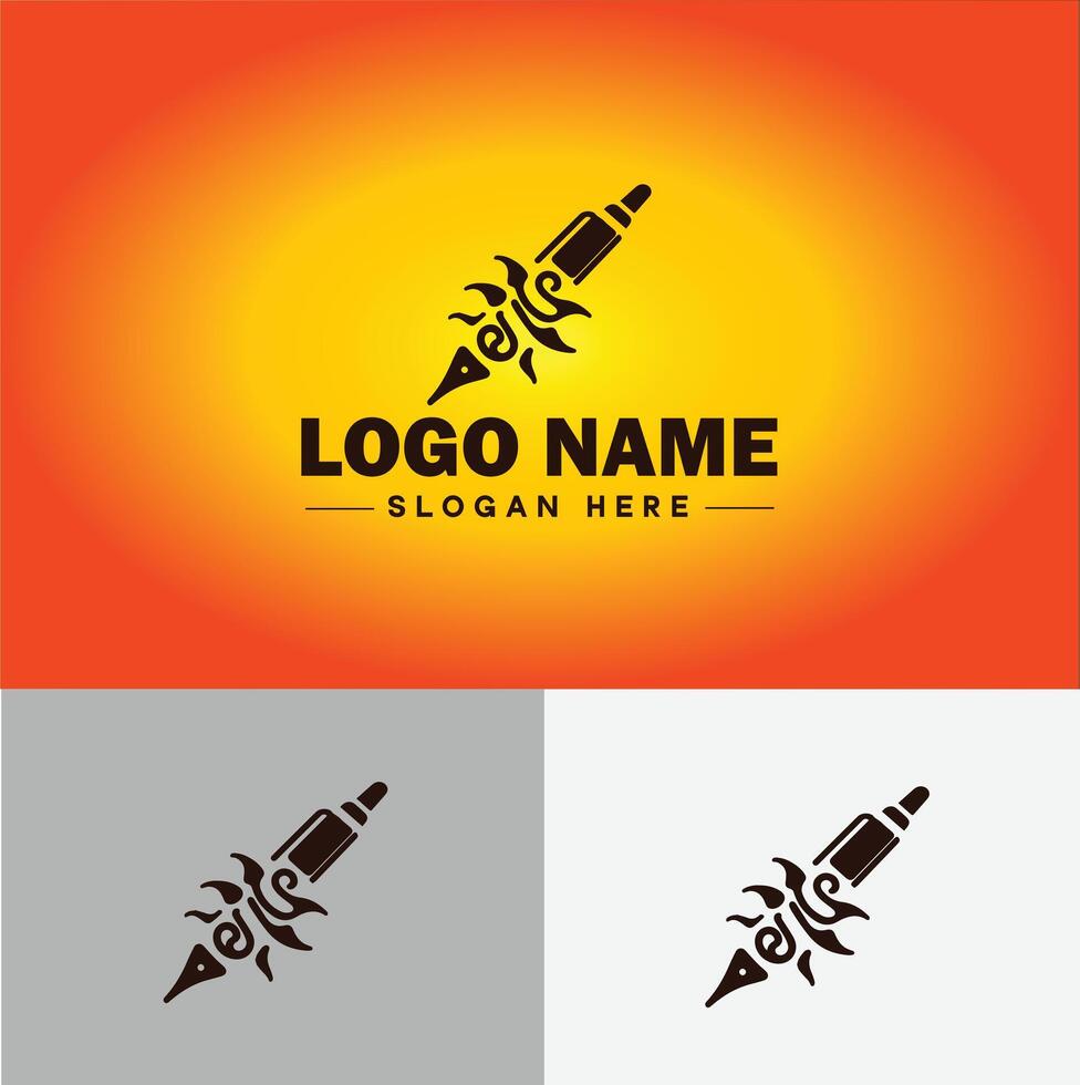 Pen write pencil logo icon for business brand app icon School Education University College Academic Campus pen logo template vector