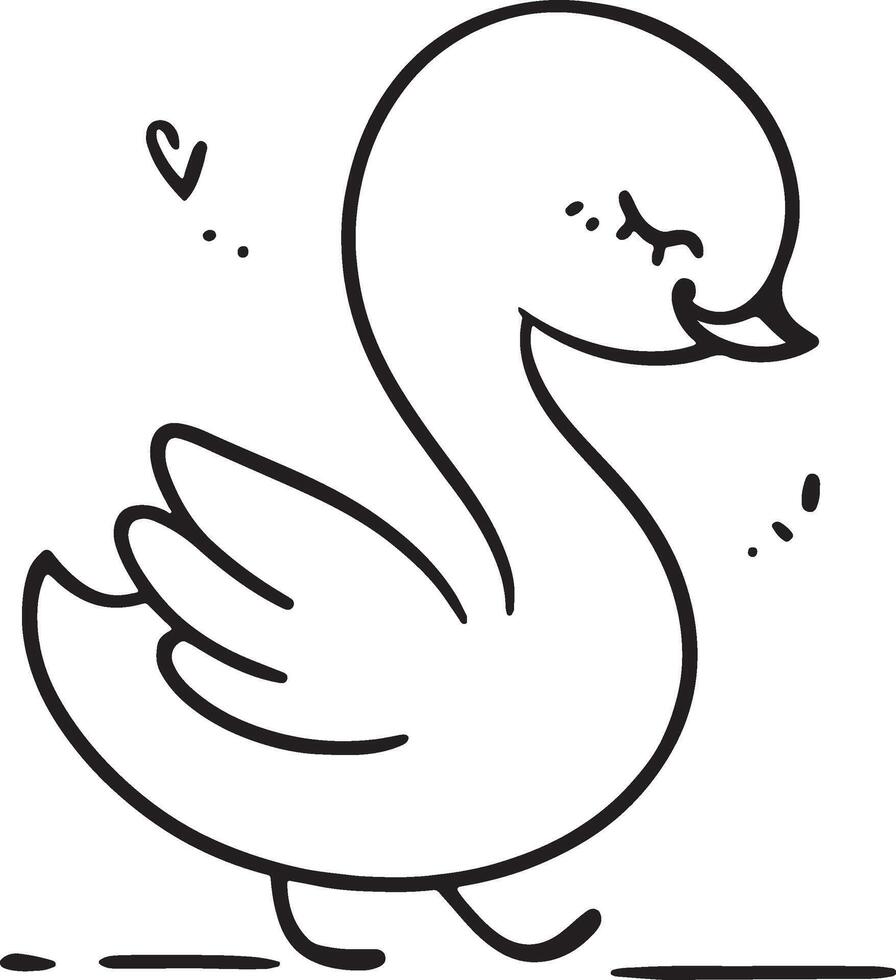 Cute Cartoon Animal Doodle playful and minimal vector