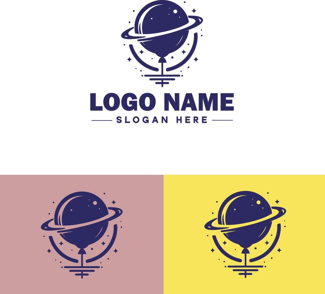 Balloon logo icon for business brand app icon party celebration logo balloon template vector