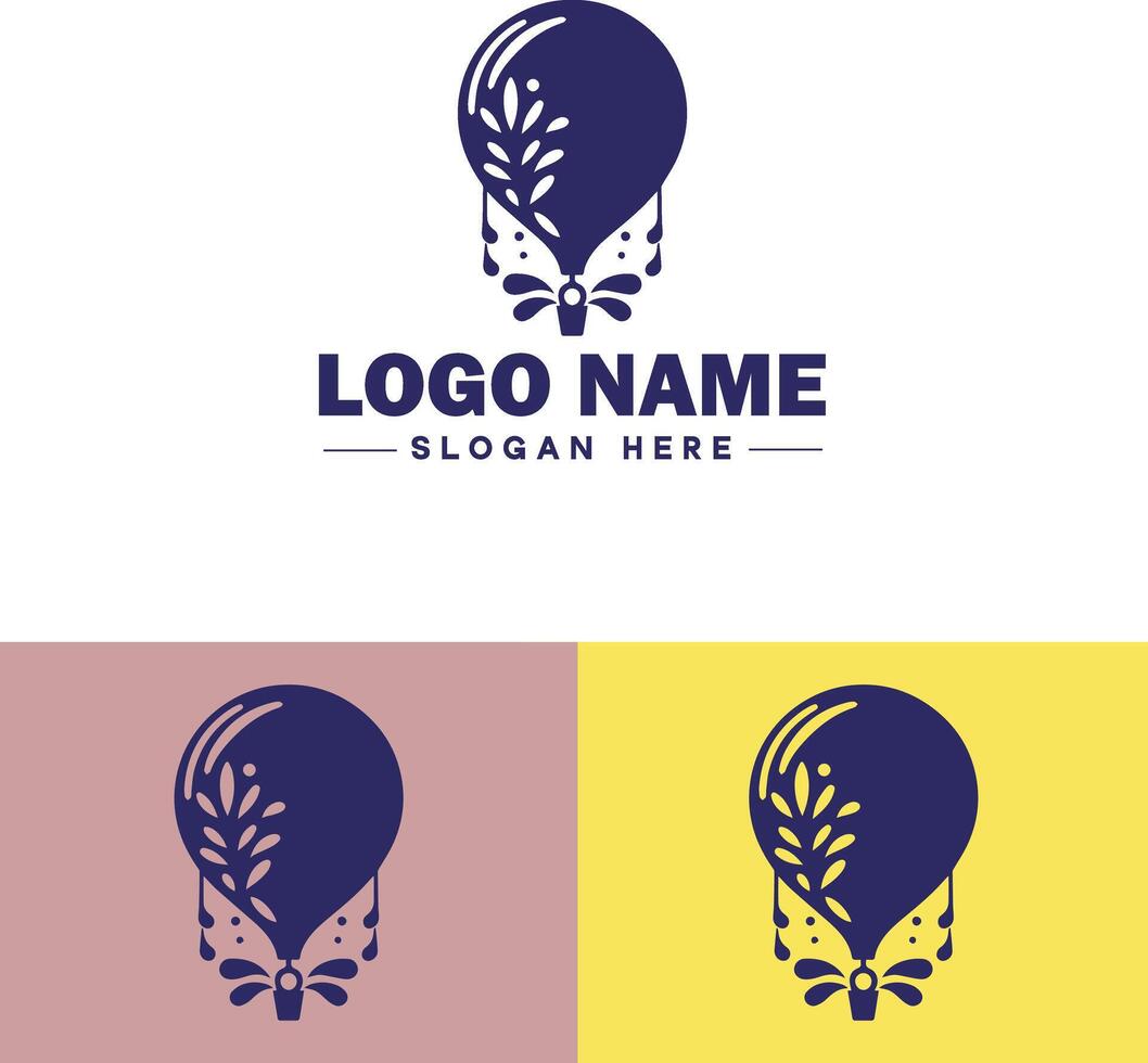 Balloon logo icon for business brand app icon party celebration logo balloon template vector