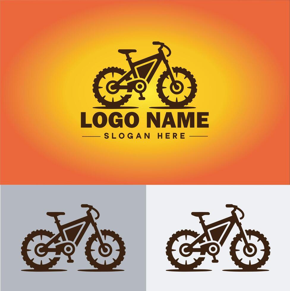 Bike logo icon for business brand app icon motorcycle sports bike cycling race logo template vector
