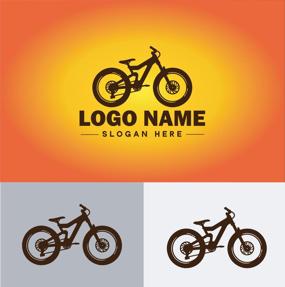 Bike logo icon for business brand app icon motorcycle sports bike cycling race logo template vector