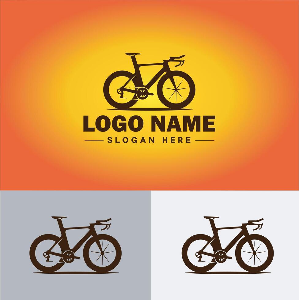 Bike logo icon for business brand app icon motorcycle sports bike cycling race logo template vector
