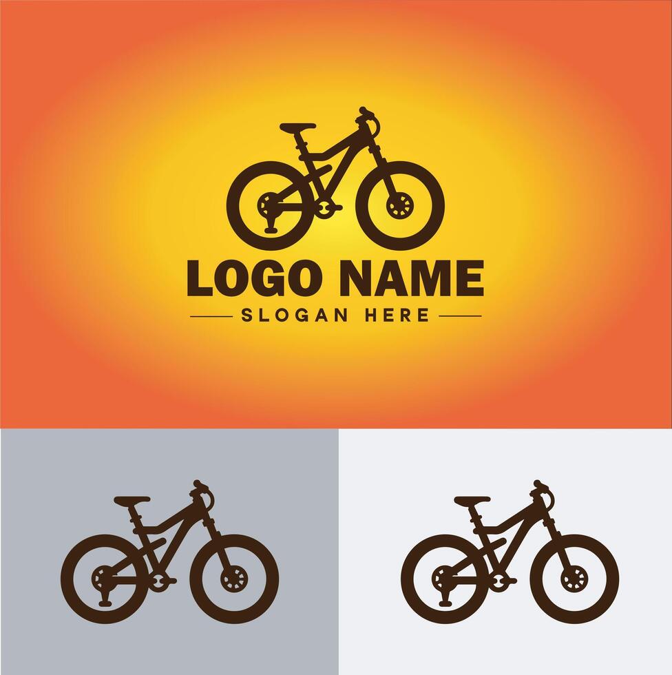 Bike logo icon for business brand app icon motorcycle sports bike cycling race logo template vector