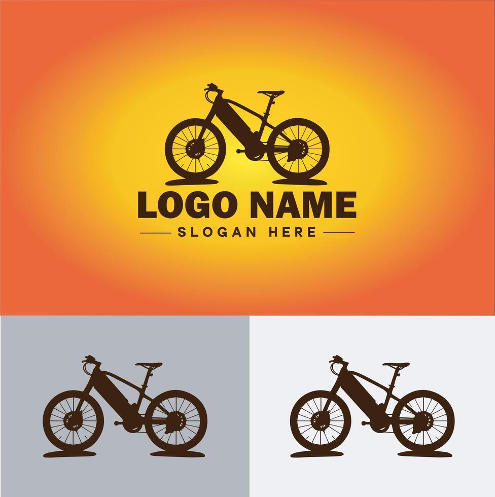 Bike logo icon for business brand app icon motorcycle sports bike cycling race logo template vector