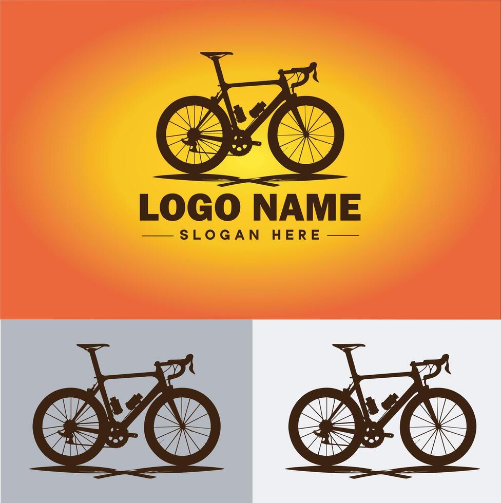 Bike logo icon for business brand app icon motorcycle sports bike cycling race logo template vector