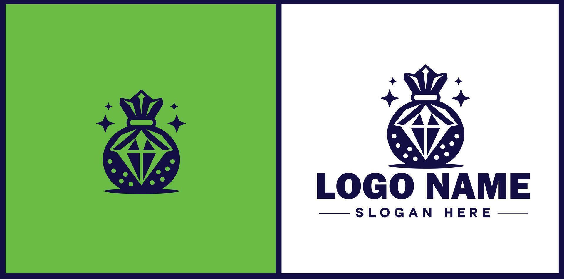 money bag logo icon for business brand app icon dollar Sack cash bank financial logo template vector