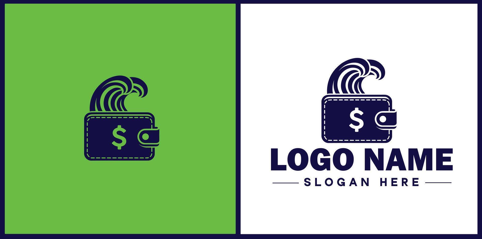 money bag logo icon for business brand app icon dollar Sack cash bank financial logo template vector