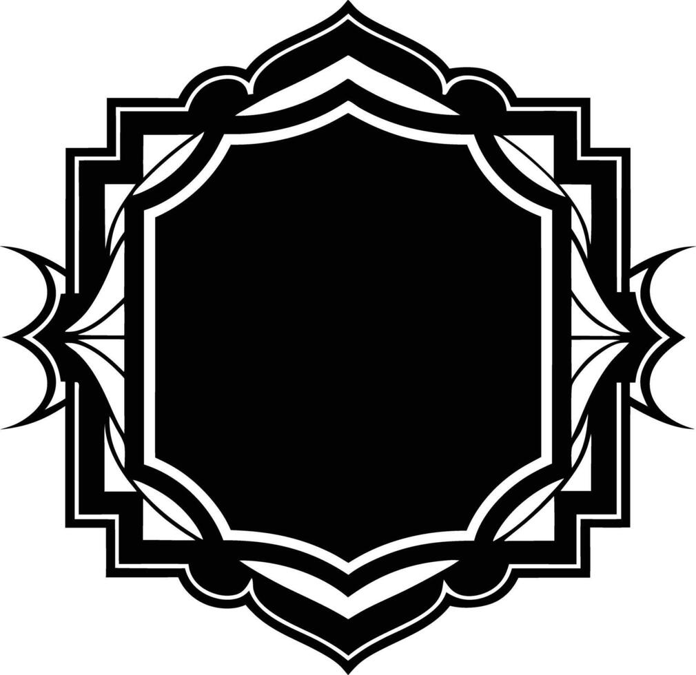 decorative corners and dividers frame illustration black and white vector