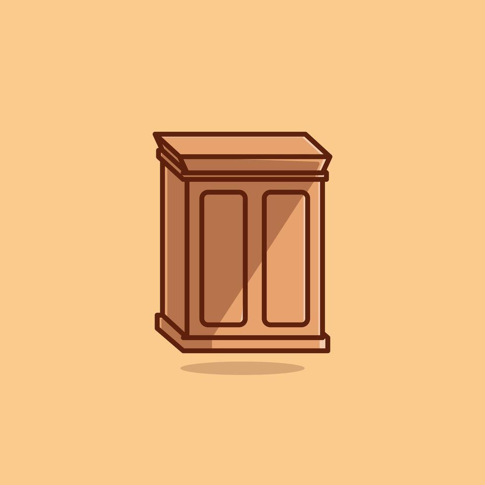 Judge or jury table cartoon illustration National Day of Justice concept icon isolated vector