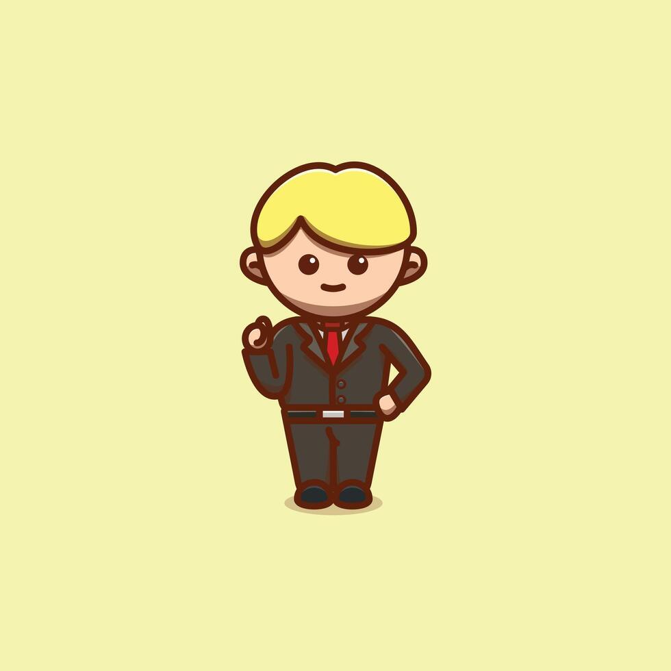 panitera or clerk of court cartoon illustration National Day of Justice concept icon isolated vector