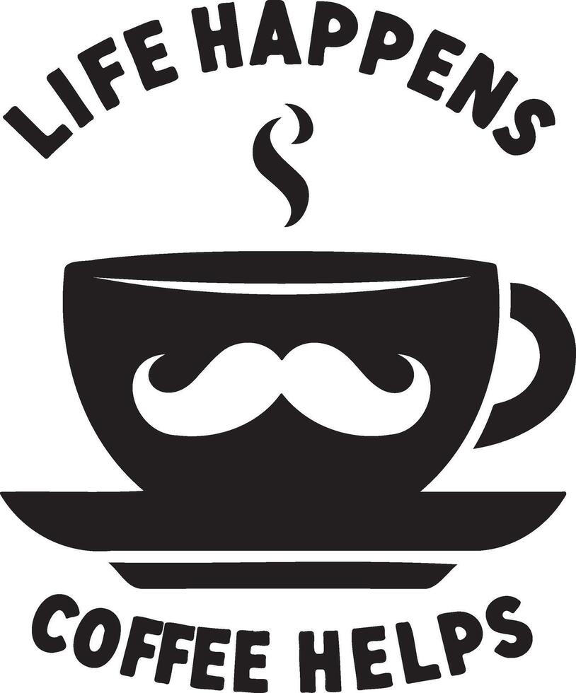 Coffee Cup and Beans Caffeine, Brew, Cup, Beans, Aroma, Hot, Drink, Roasted, Cafe vector