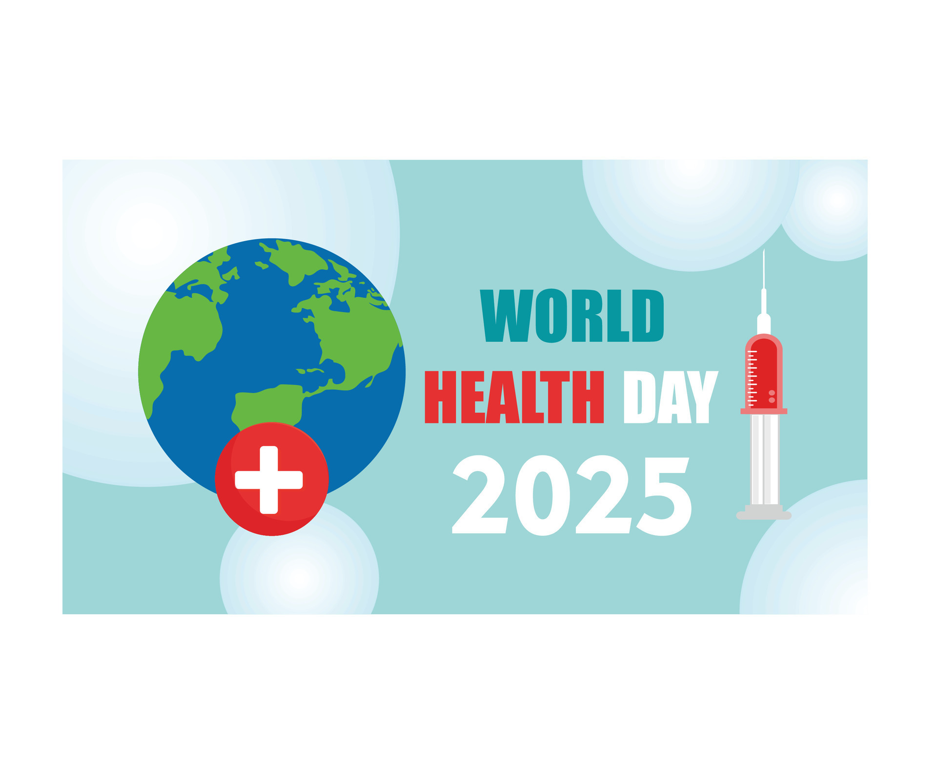 World health day concept. Happy world health day 2024. flat modern illustration 47488353 Vector