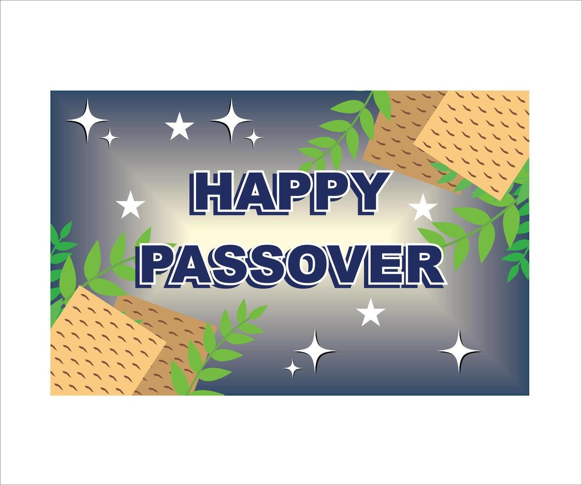 Passover holiday concept. Matzo, flowers, plants, star of David. Flat modern illustration vector