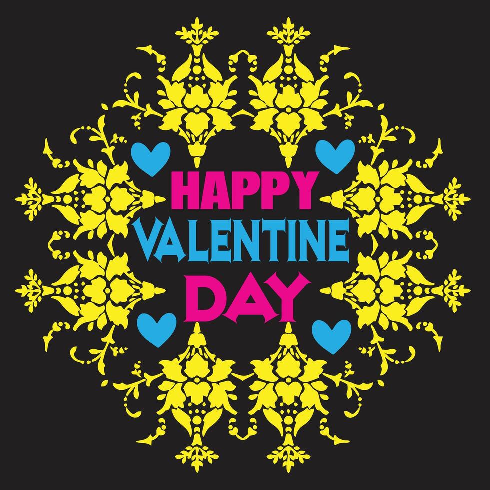 Happy Valentine day Best design vector