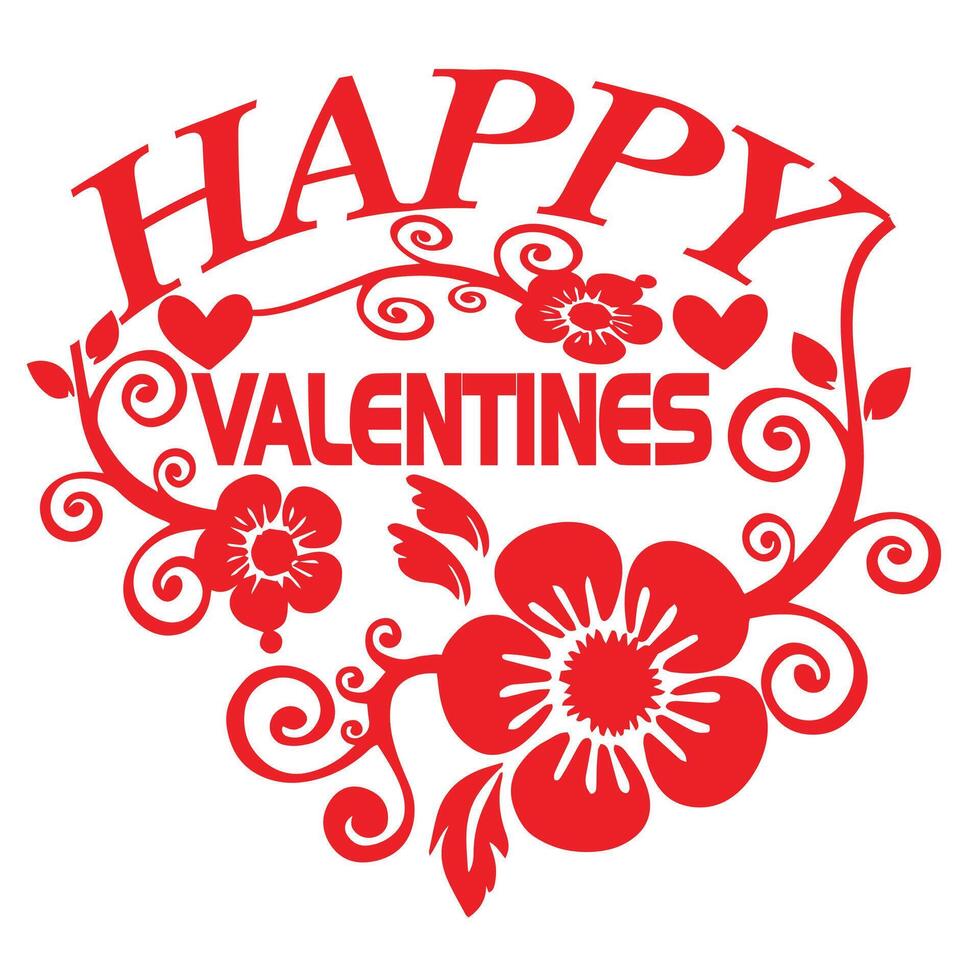 Happy Valentine day vector