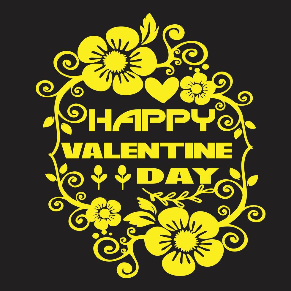 Happy Valentine day design vector