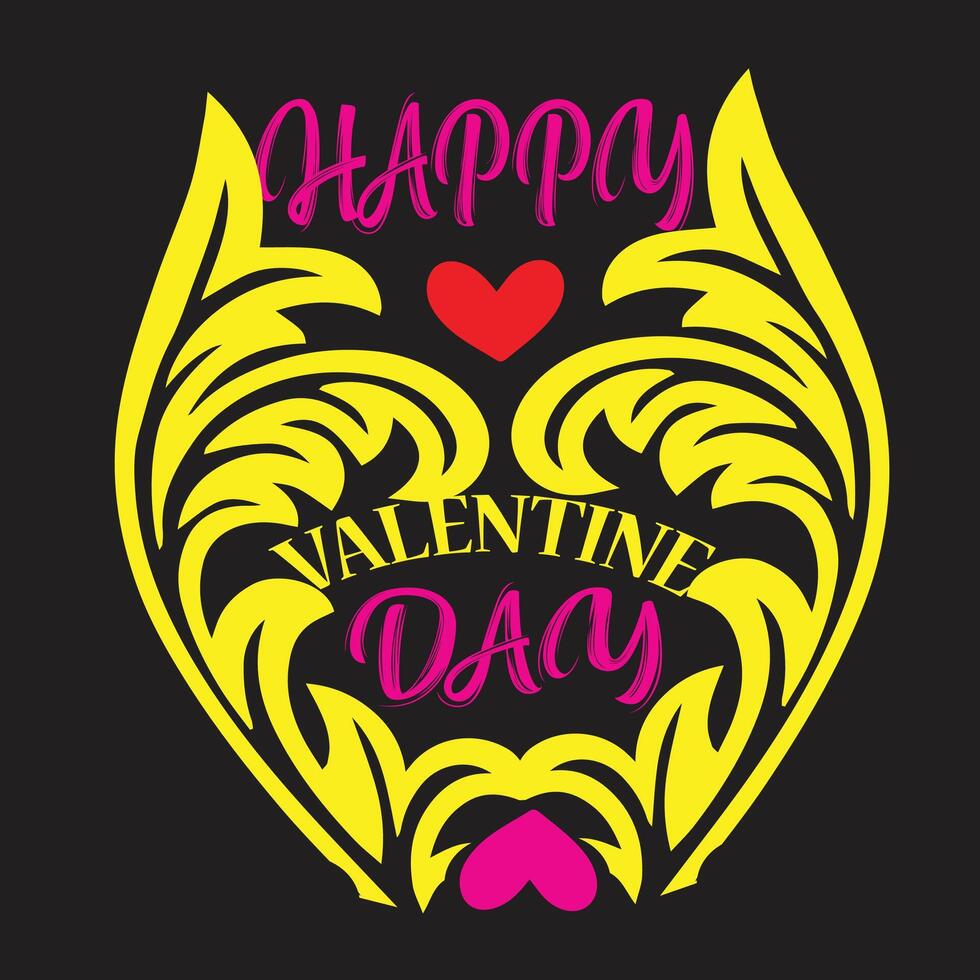 Happy Valentine day New design vector