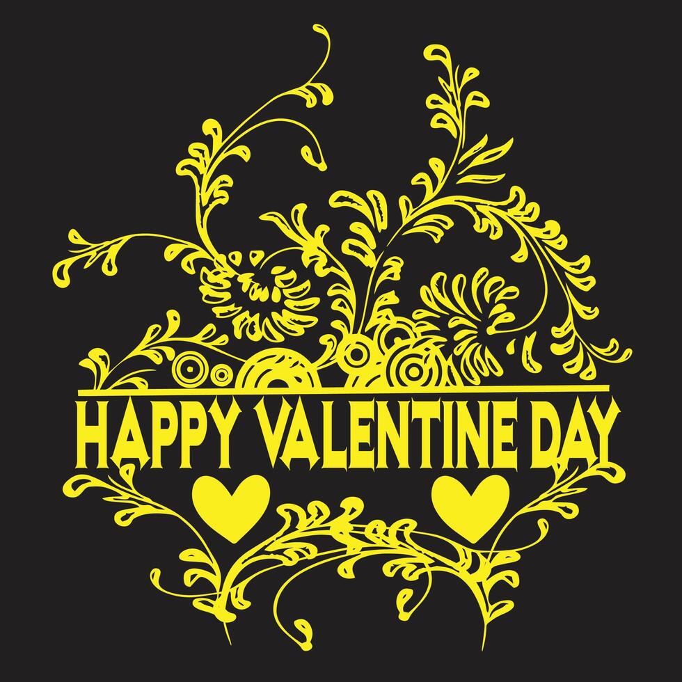 Happy Valentine day vector