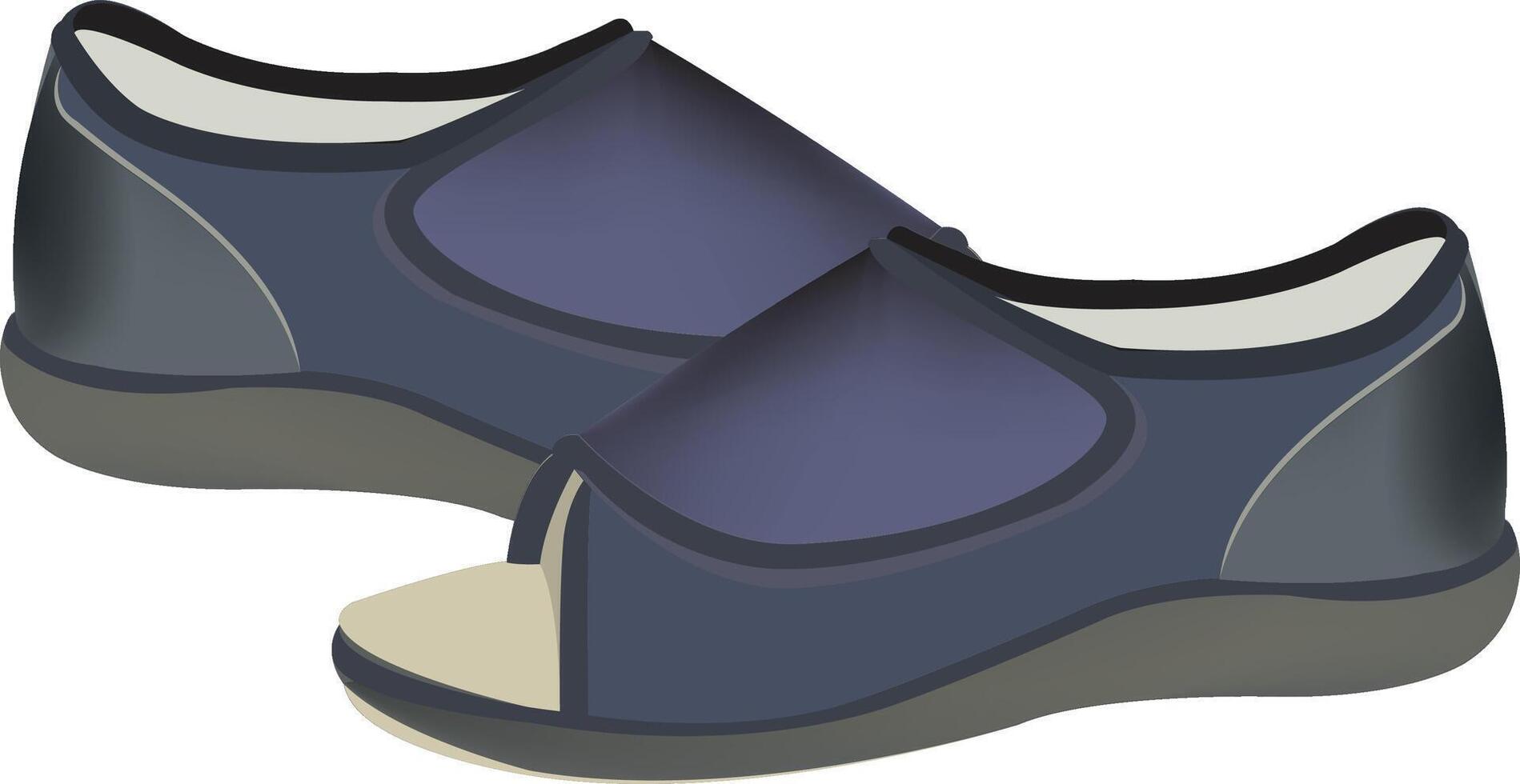 orthopedic slippers from lane and hospitalization vector