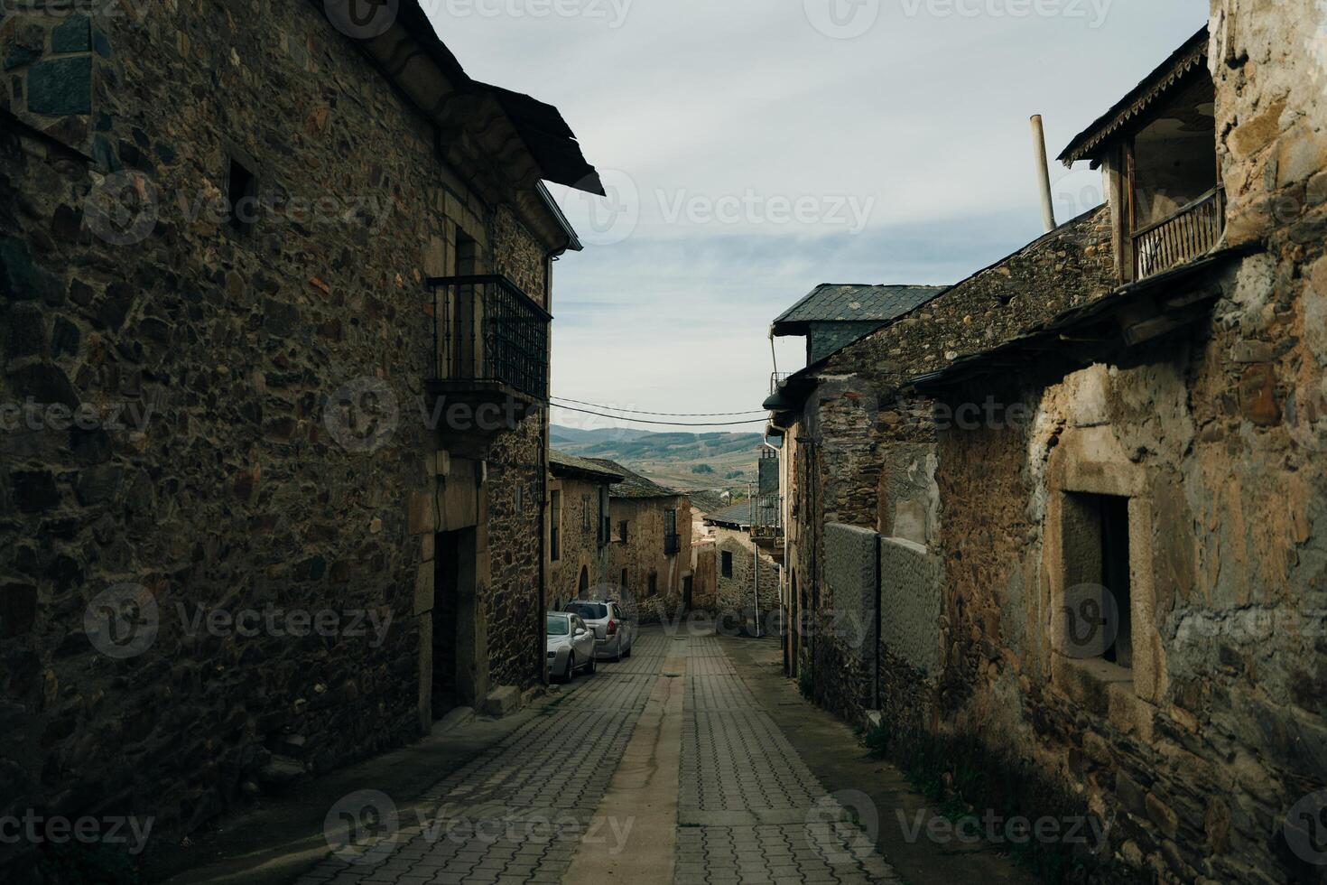 Way Marking sign on Trail of the Way of St James Pilgrimage Trail Camino de Santiago - sep 2022 photo