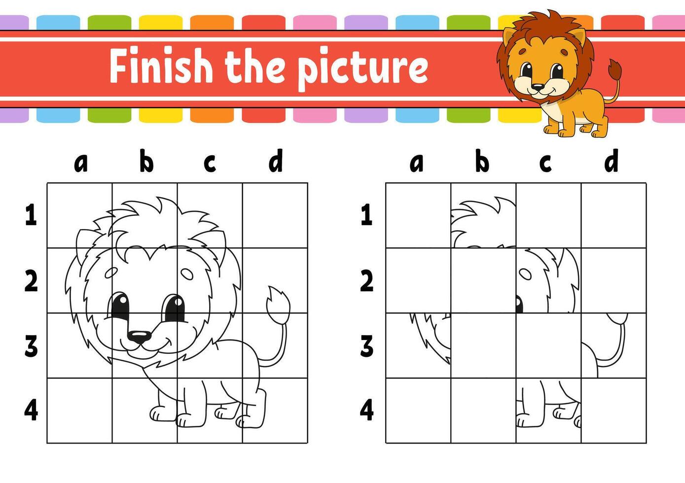 Finish the picture. vector