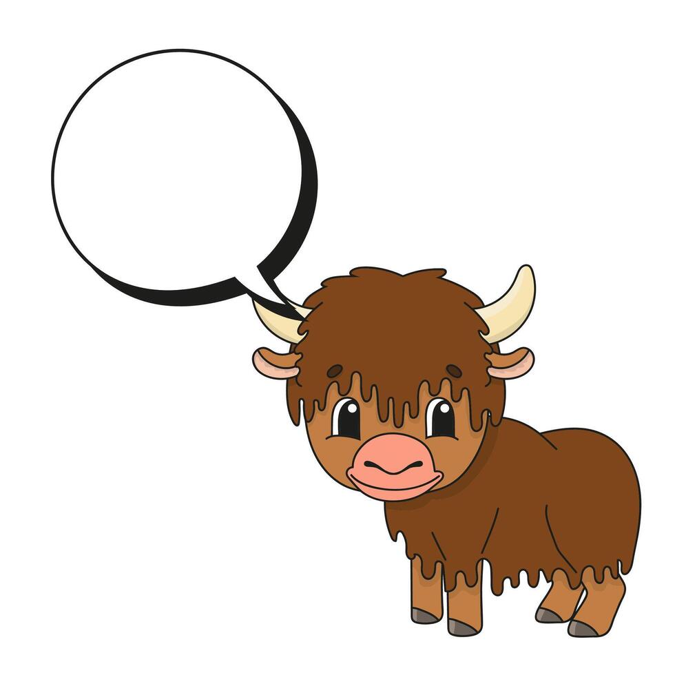 Cute character cartoon. vector