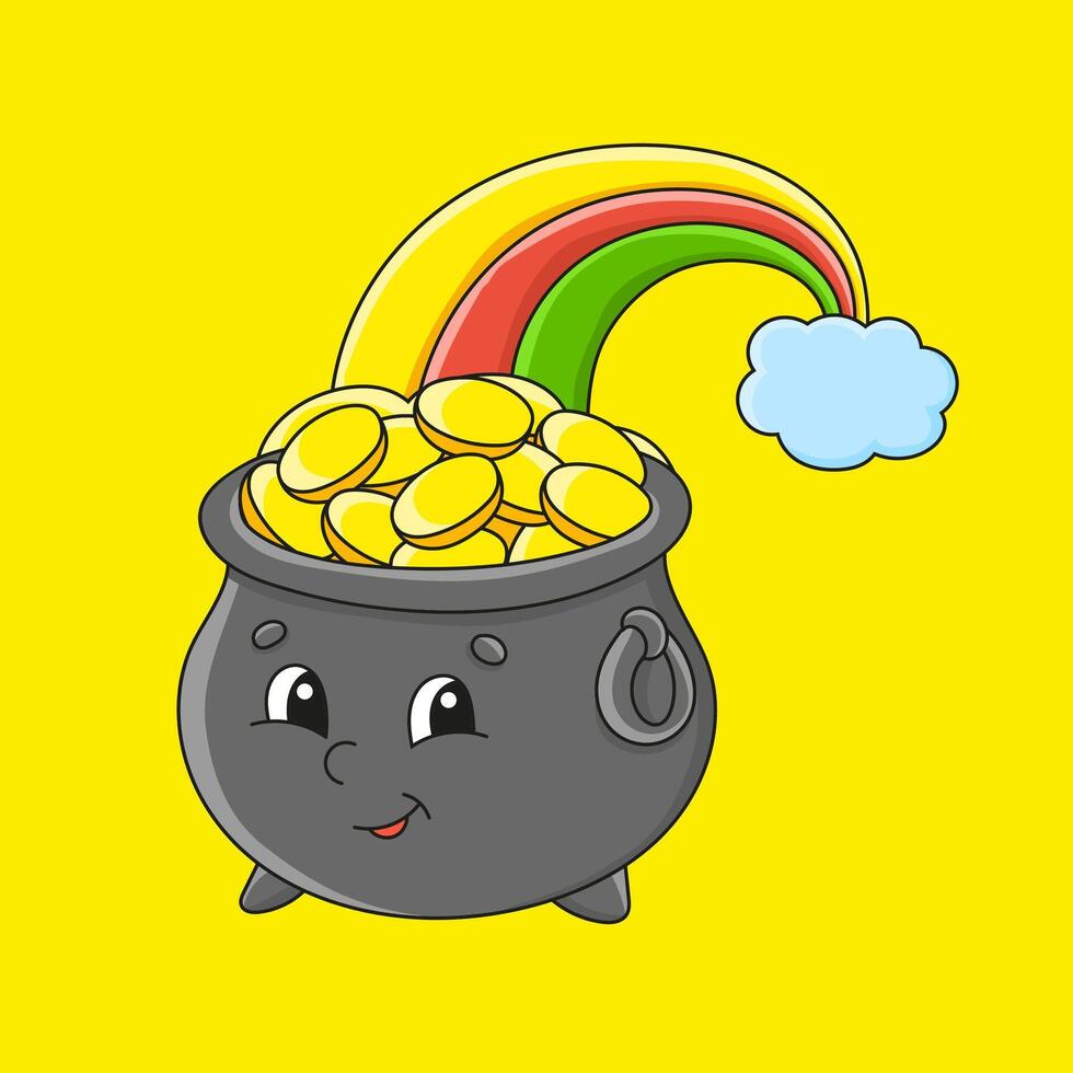 Cute character cartoon. vector