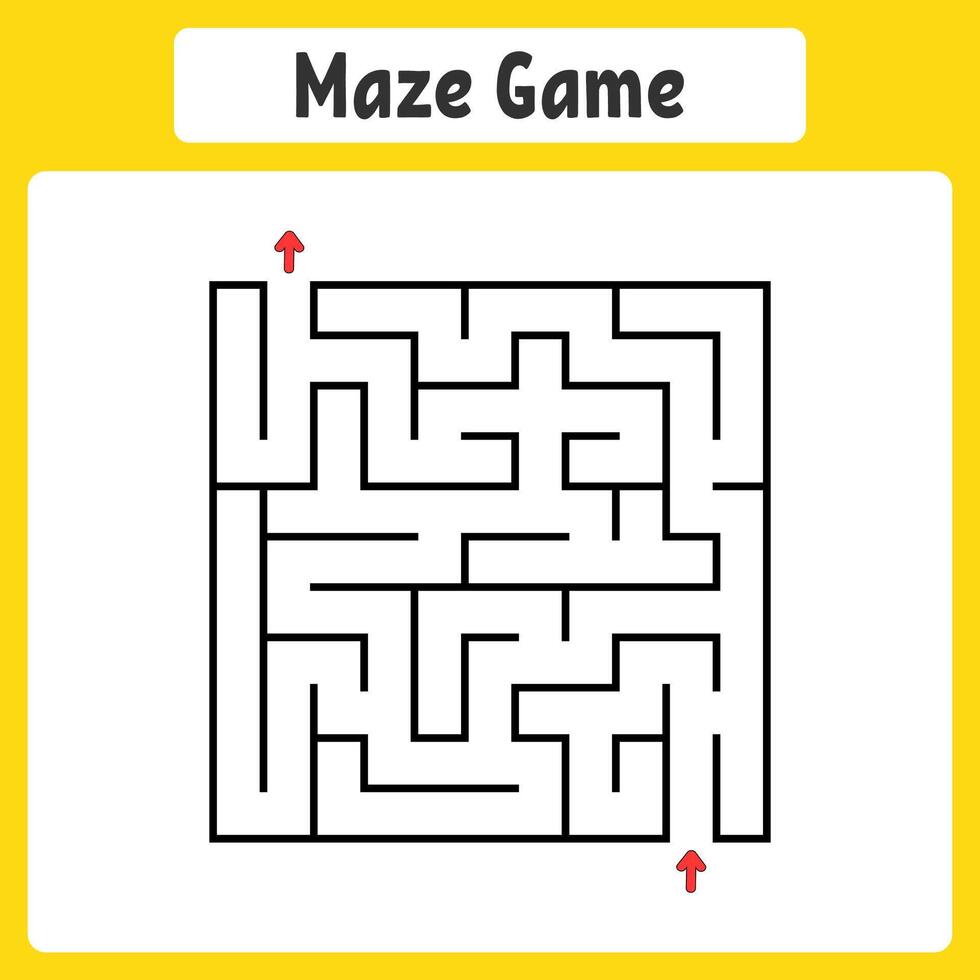 Abstract square maze. vector