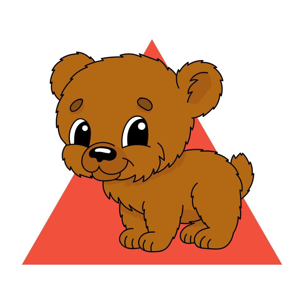 Cute character cartoon. vector