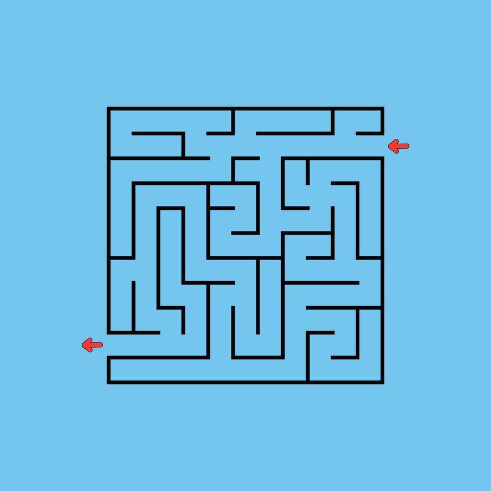 Abstract square maze. vector
