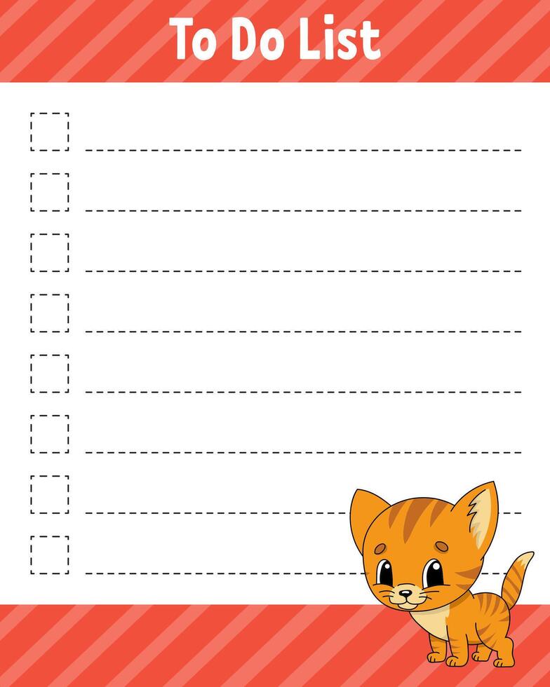 To do list. vector