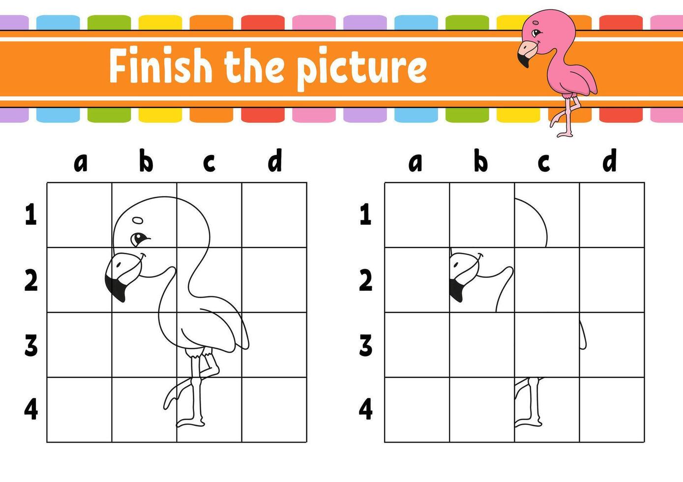 Finish the picture. vector