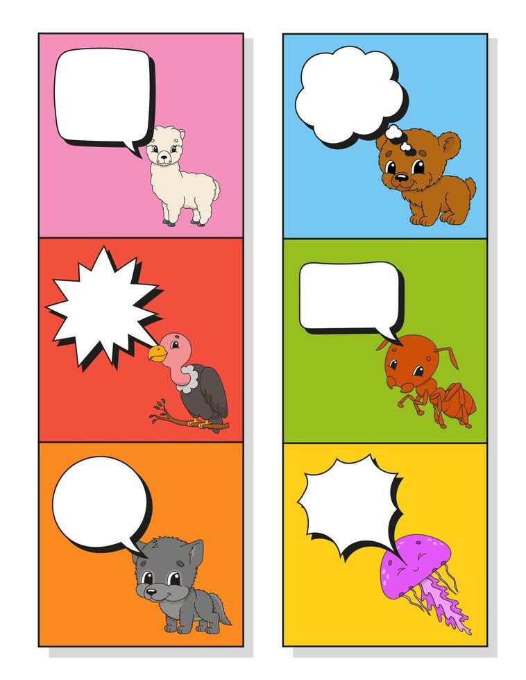 Speech bubble of different shape. vector